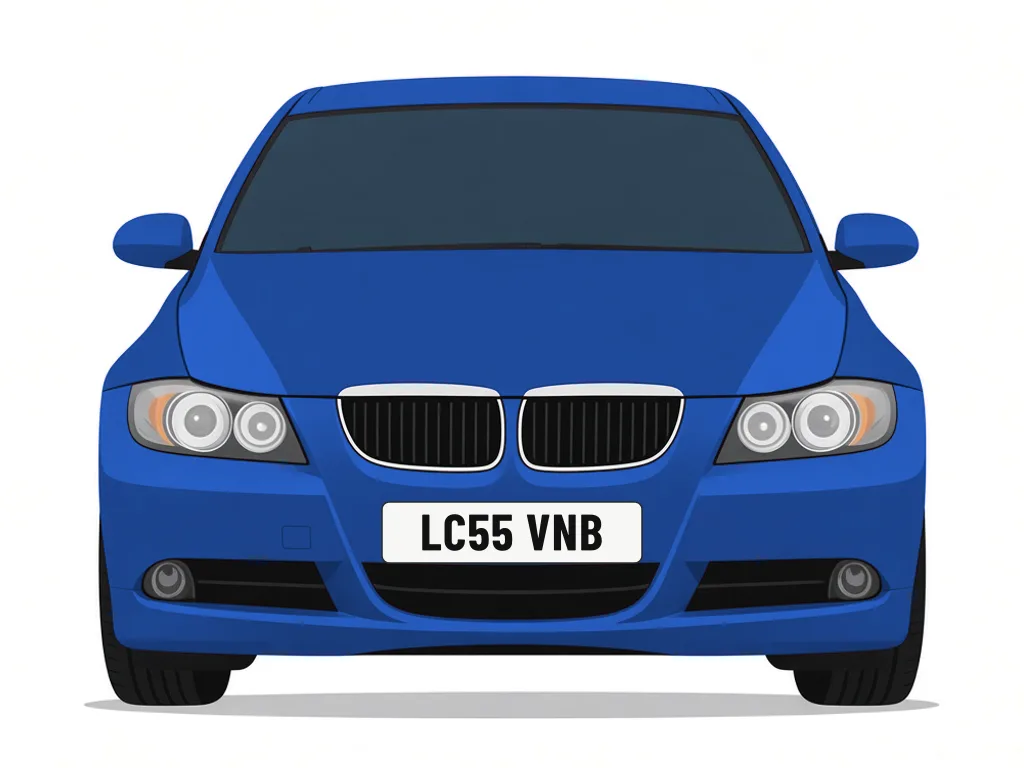 LC55 VNB blue BMW 3 Series – car details, MOT history and tax status