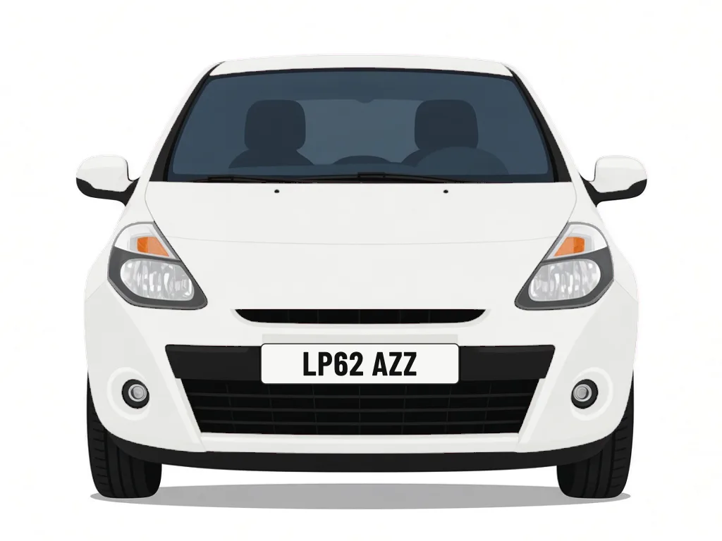 LP62 AZZ white Renault Clio – car details, MOT history and tax status