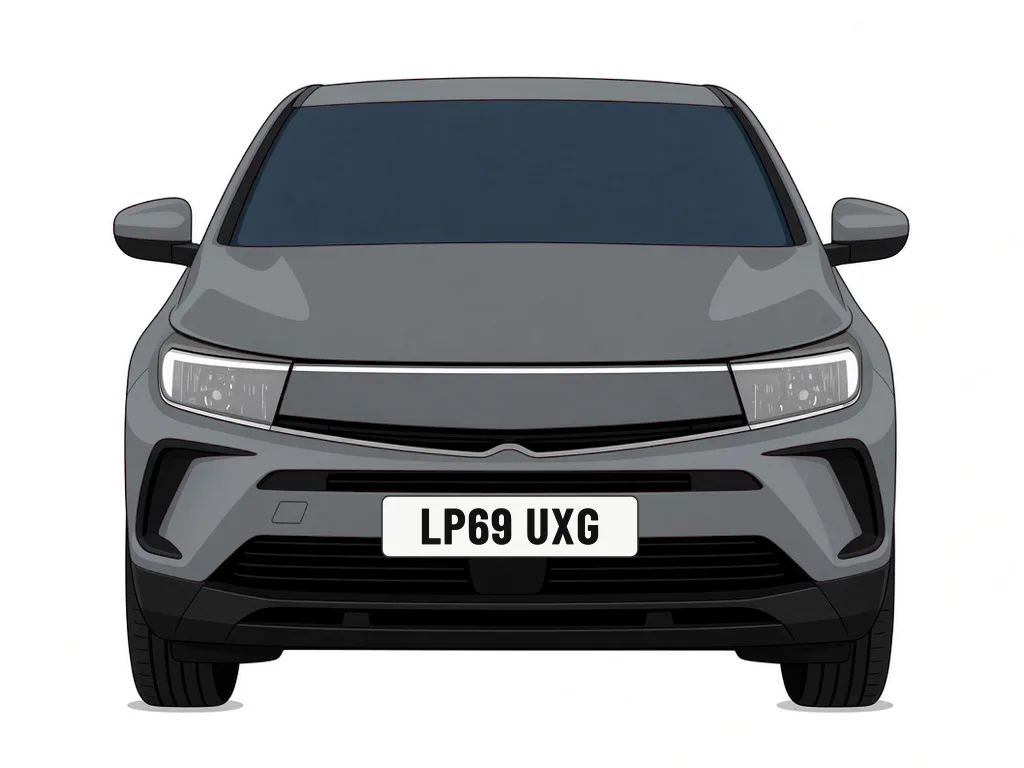 LP69 UXG grey Vauxhall Grandland – car details, MOT history and tax status