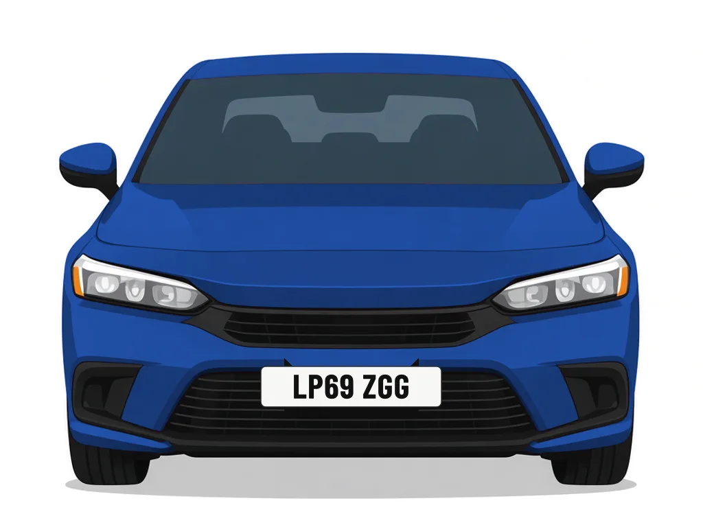 LP69 ZGG blue Honda Civic – car details, MOT history and tax status