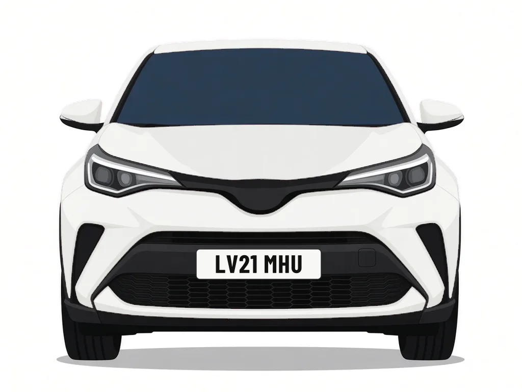 LV21 MHU white Toyota C-Hr – car details, MOT history and tax status