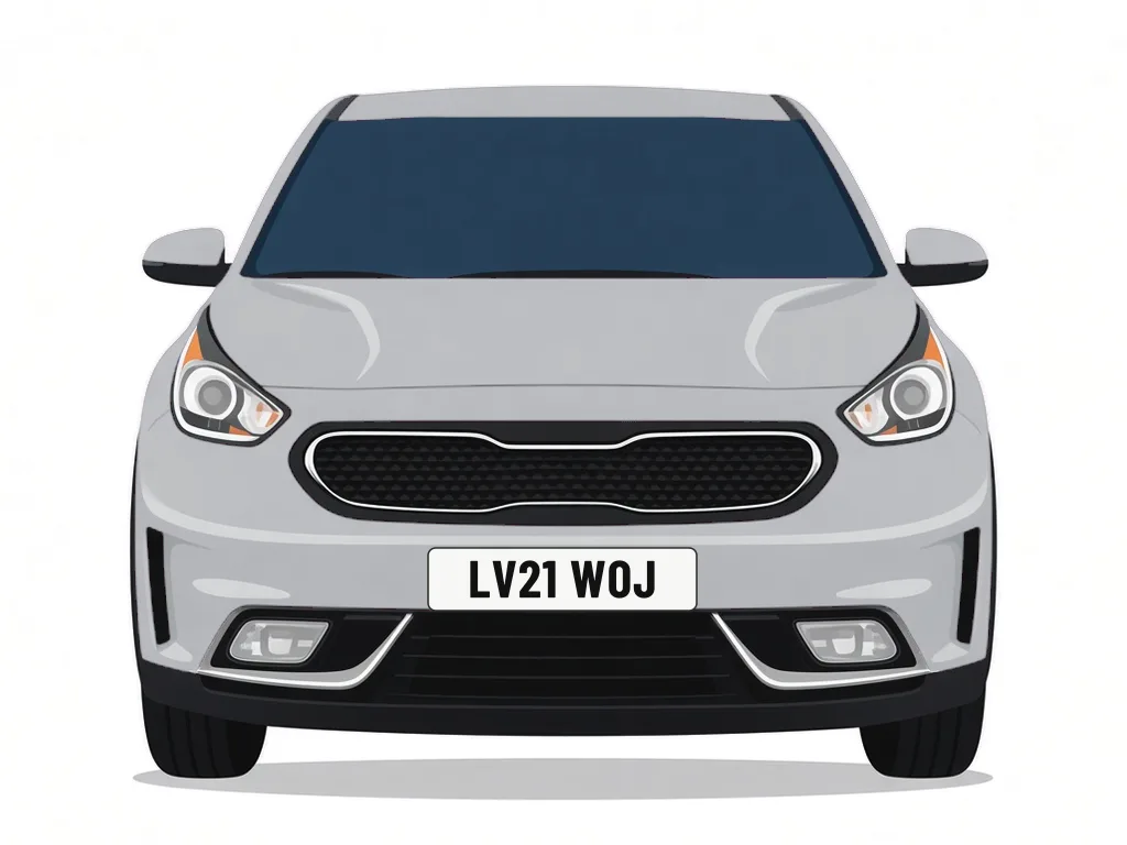 LV21 WOJ silver Kia Niro – car details, MOT history and tax status