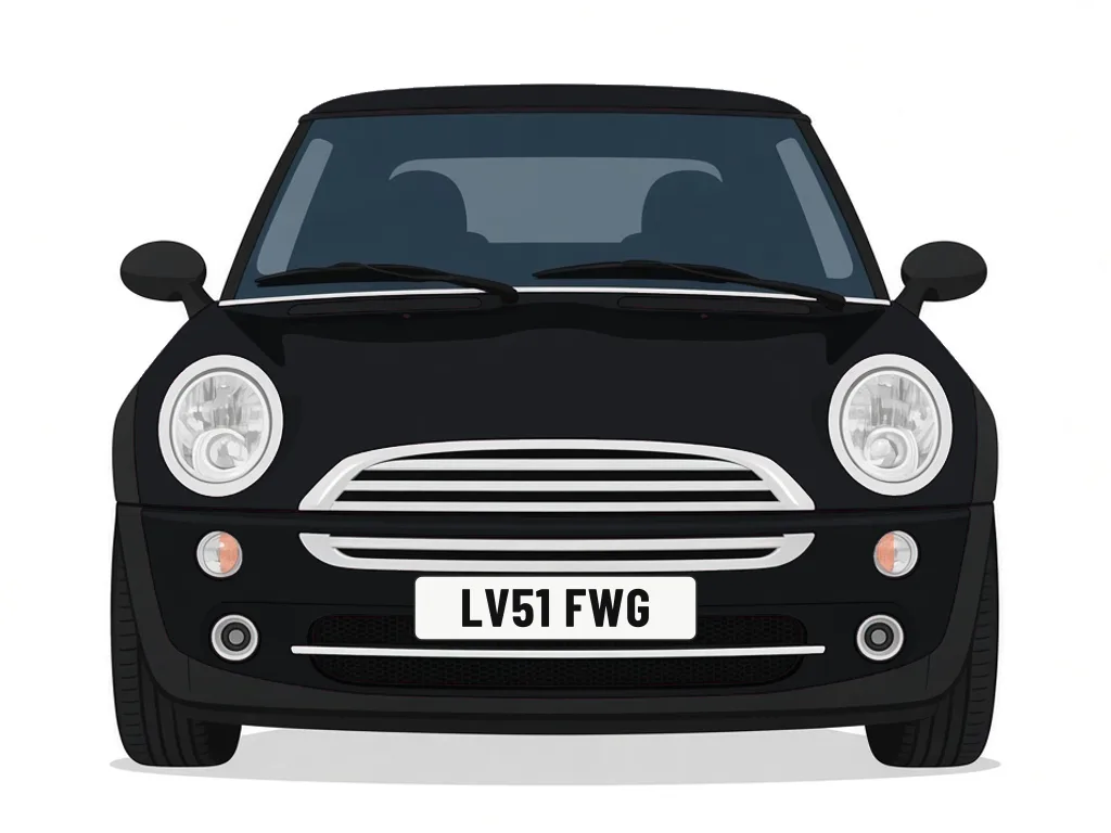 LV51 FWG black MINI Hatch – car details, MOT history and tax status