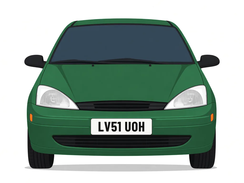 LV51 UOH green Ford Focus – car details, MOT history and tax status