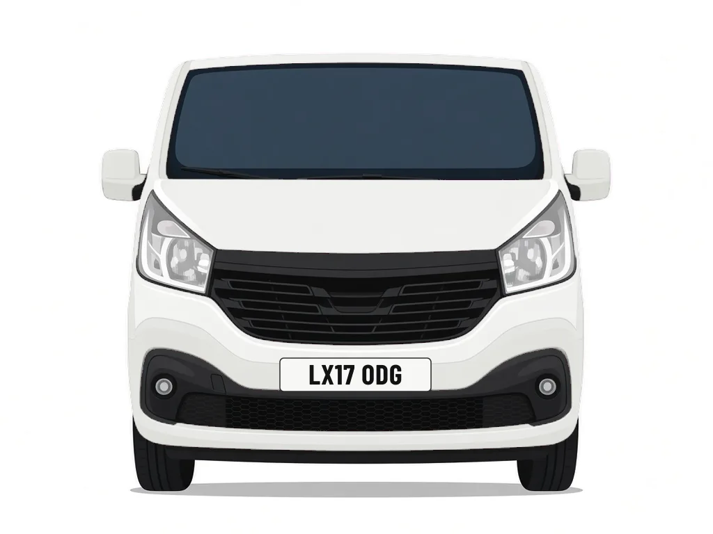 LX17 ODG white Renault Trafic – car details, MOT history and tax status
