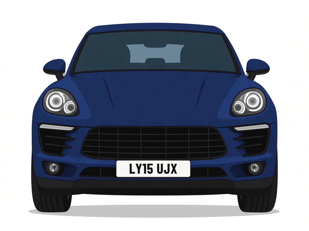 LY15 UJX blue Porsche Macan – car details, MOT history and tax status