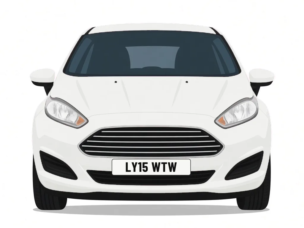 LY15 WTW white Ford Fiesta – car details, MOT history and tax status