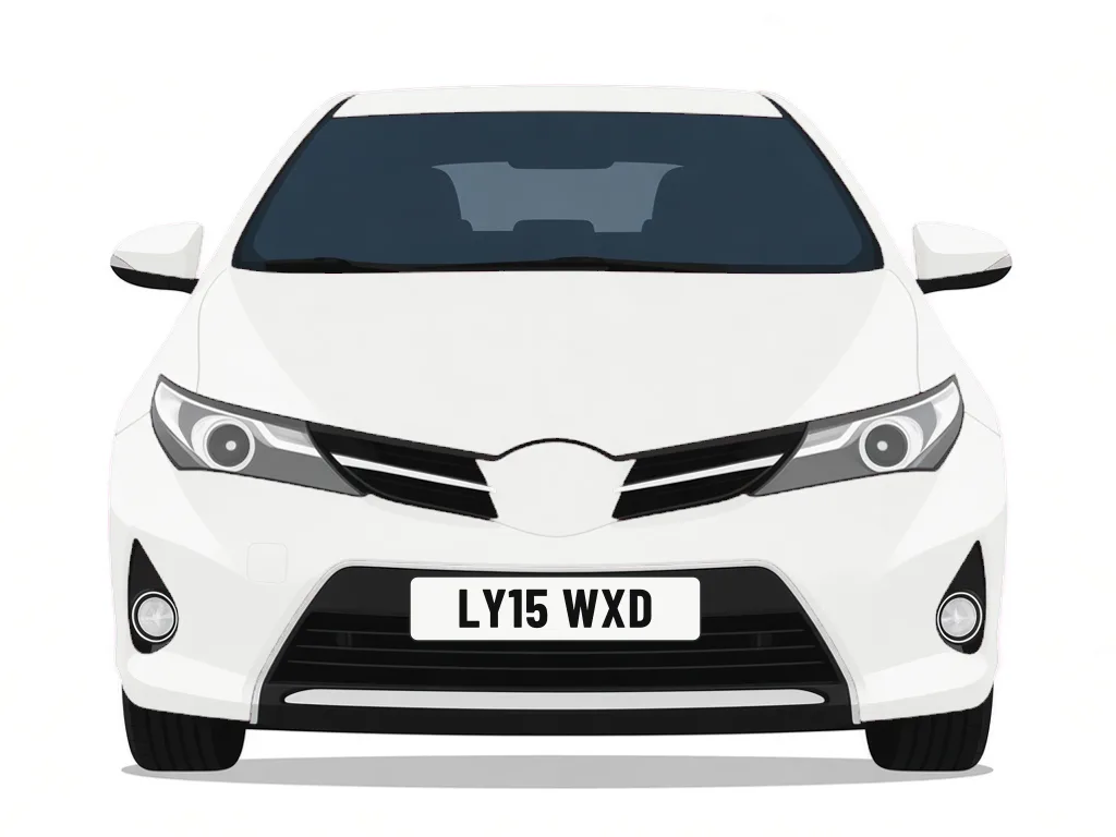 LY15 WXD white Toyota Auris – car details, MOT history and tax status