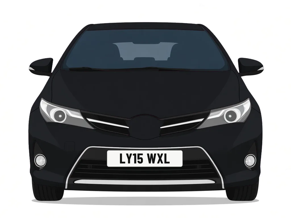 LY15 WXL black Toyota Auris – car details, MOT history and tax status