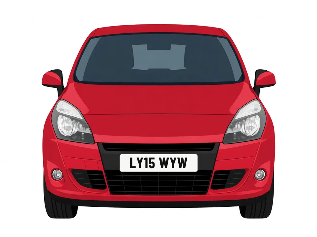 LY15 WYW red Renault Scenic – car details, MOT history and tax status