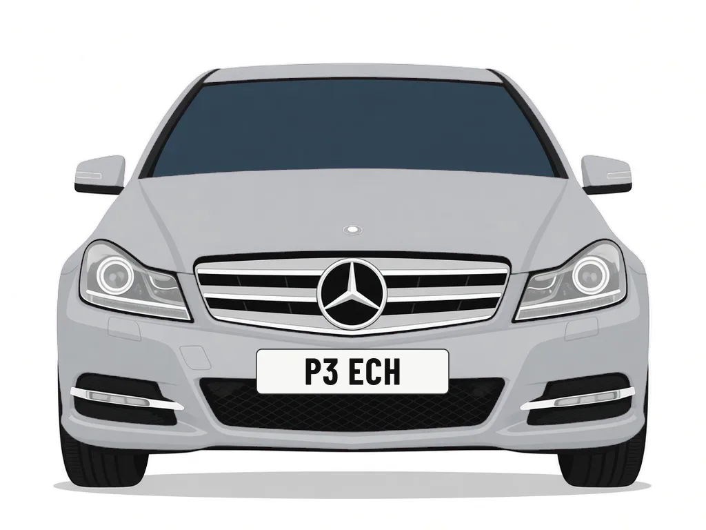 P3 ECH silver Mercedes-Benz C-Class – car details, MOT history and tax status
