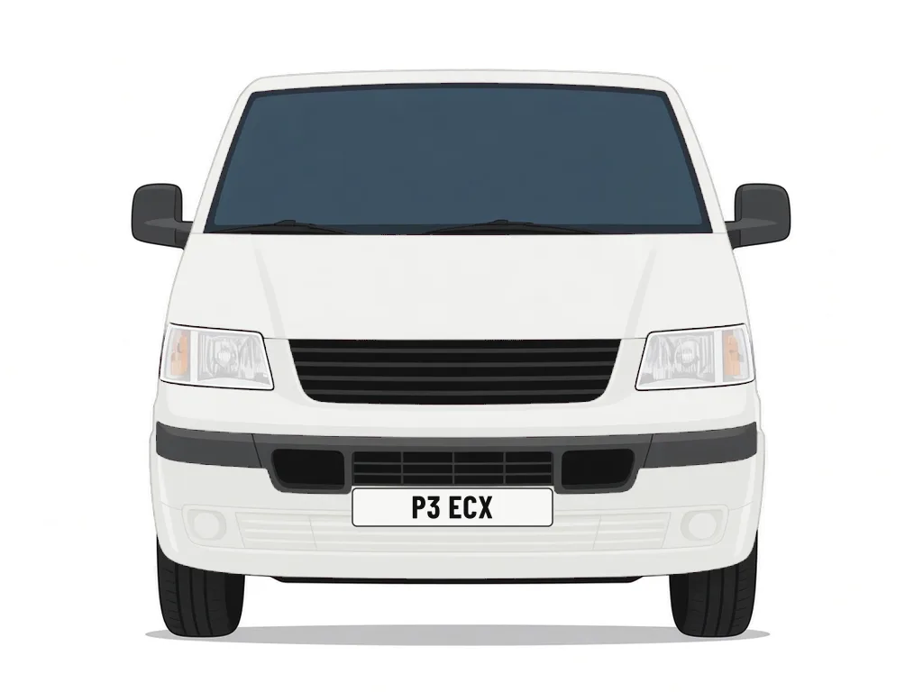 P3 ECX white Volkswagen Transporter – car details, MOT history and tax status