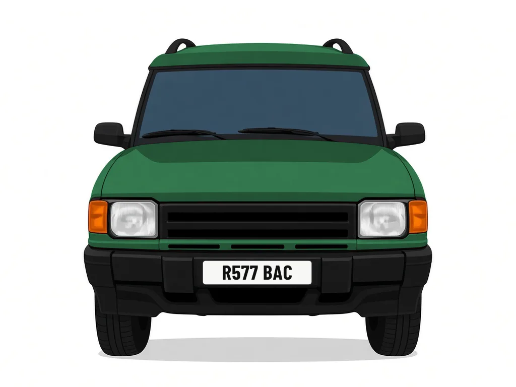R577 BAC green Land Rover Discovery – car details, MOT history and tax status